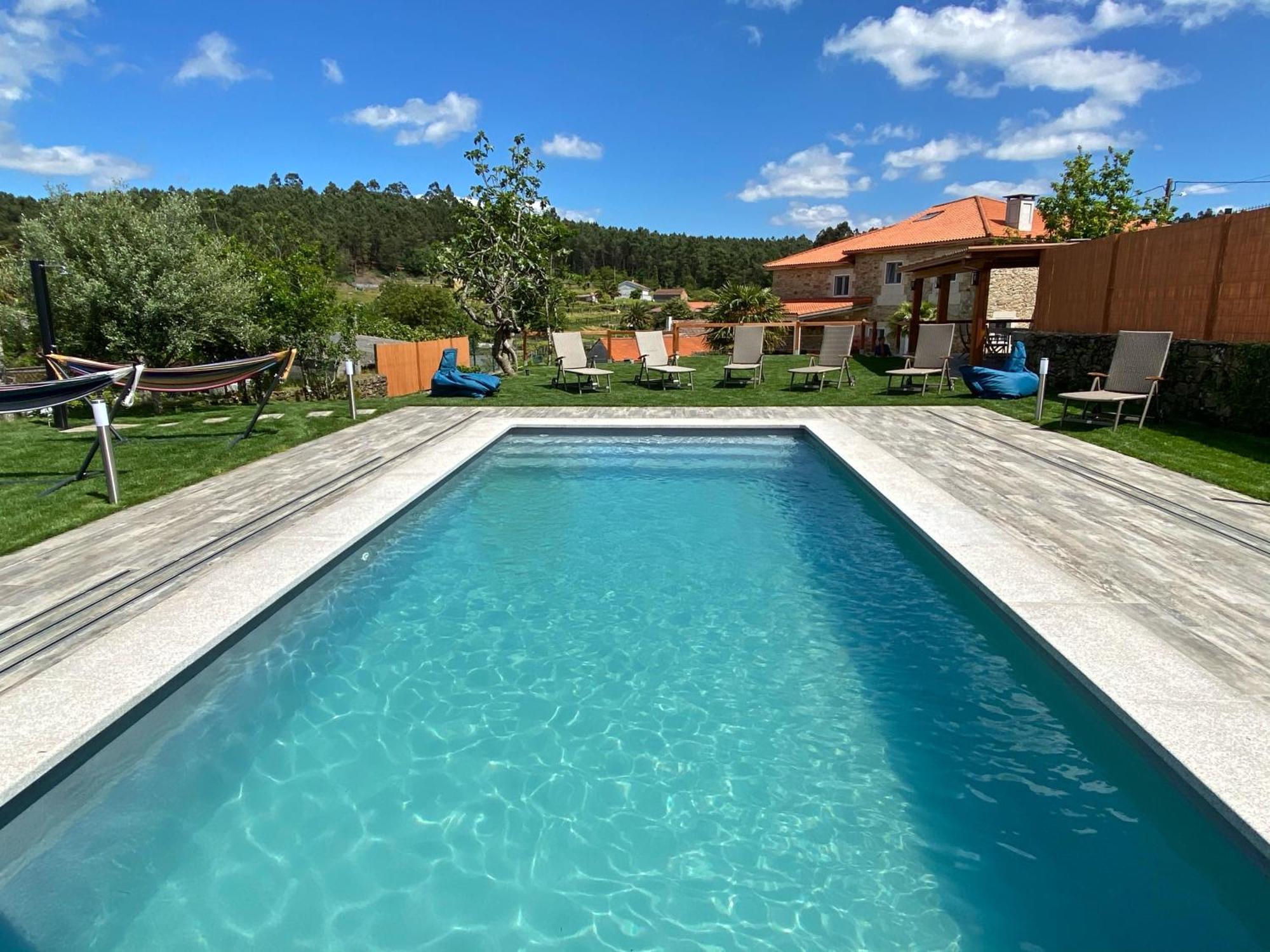 Villa Casa De Fares A Estrada Esterno foto